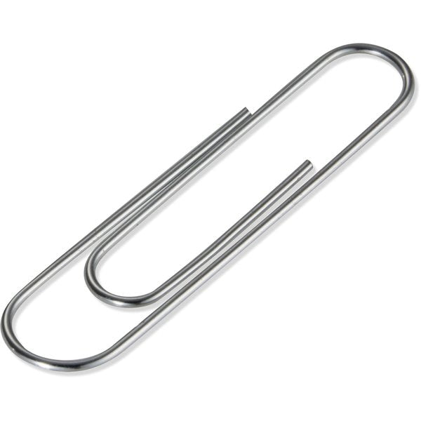 Paper Clips, Large, Silver, Steel, PK1000