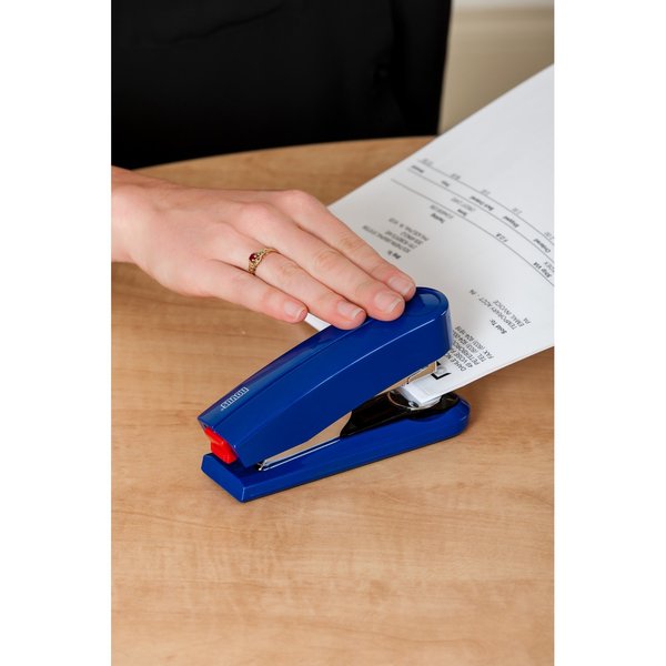 Compact Flat Clinch Stapler, B4, Blue