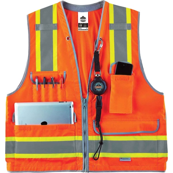 Orange Type R Class 2 Heavy-Duty Surveyo