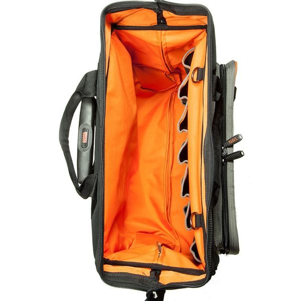 Tool Bag, Tradesman Proâ¢ Rolling Tool Bag, 24 Pockets, 19-Inch