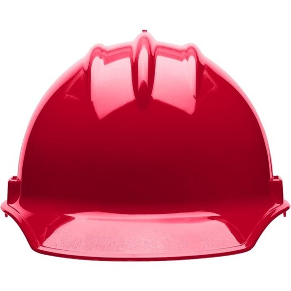 Front Brim Hard Hat, Type 1, Class E, Ratchet (6-Point), Red