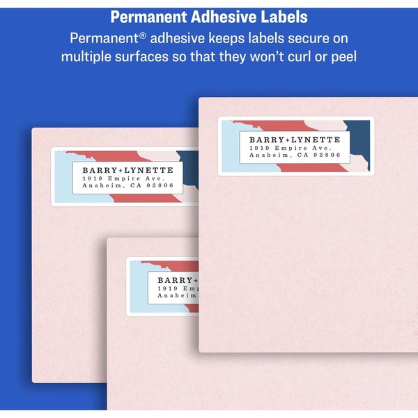 White Easy Peel Address Labels wi, PK750
