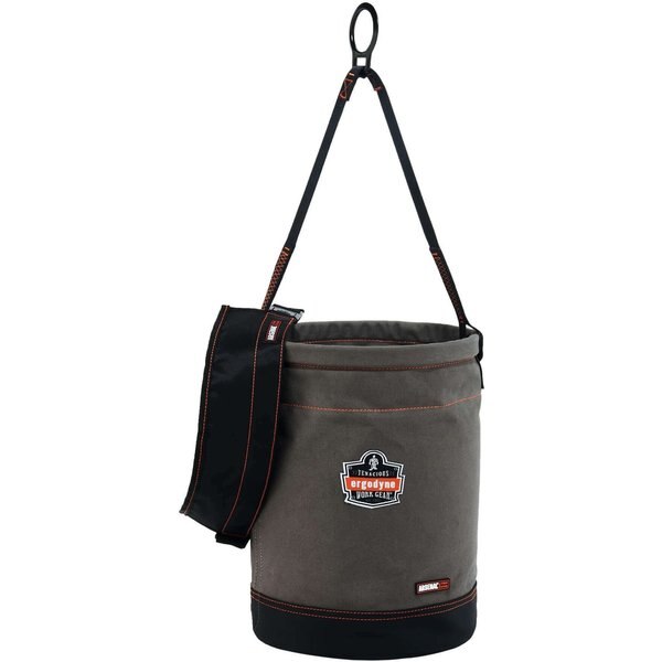 Bucket, Canvas, 1 Pockets, Gray, 17