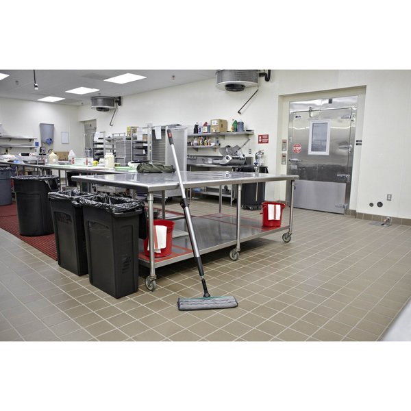 Pulse Mop, Hook-and-Loop Connection, Black, Microfiber