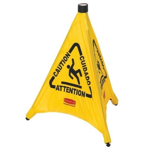 pop-up safety cone, 20 in H, 21 in W, FG9S0000YEL
