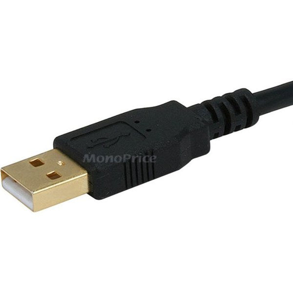 USB 2.0 Cable, 6 ft.L, Black