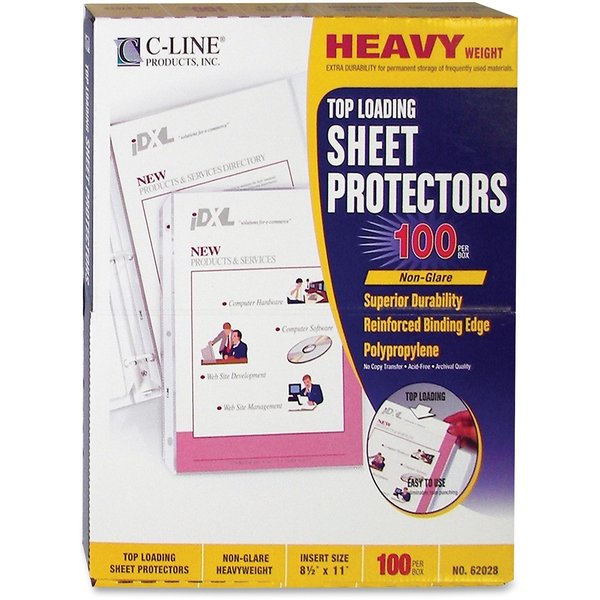 Page Protector, Poly, 11 x 8.5