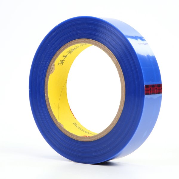 Film Tape, Polyester, Blue, 1In x 72Yd, PK36
