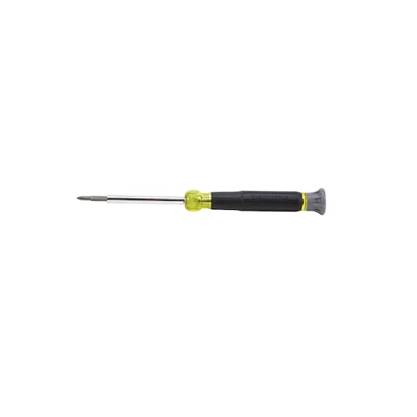 Multi-Bit Electronics Screwdriver Rotating, SAE, 4-In-1 #0, #00, 1/8 in, 3/32 in, 6 1/2 in L
