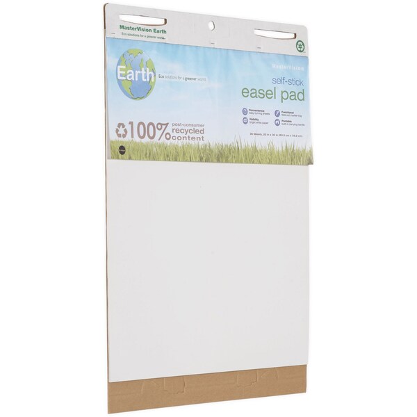 Self-Stick Easel Pad, White, PK2