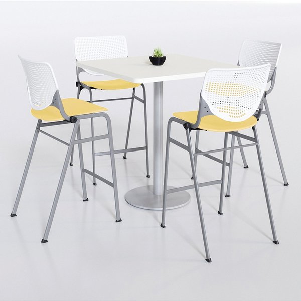 Poly Barstool, Yellow