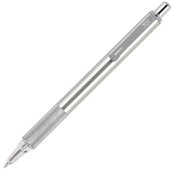 Retractable Ballpoint Pen, Fine 0.7 mm, Black