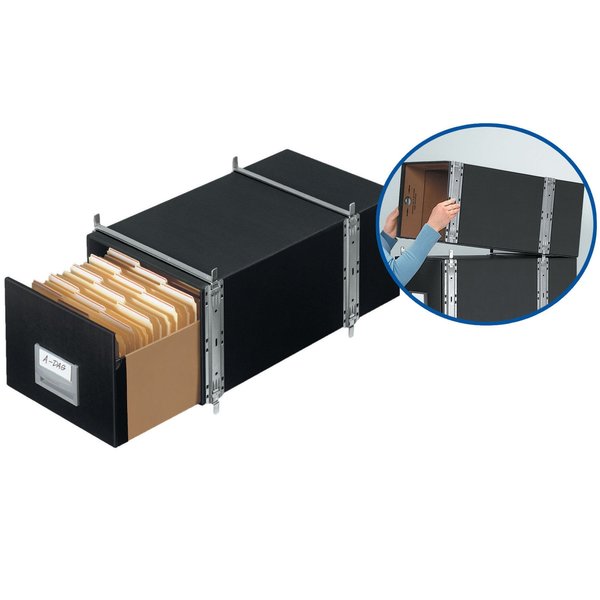 Bankers Box, Drawer, Legal, Blk, PK6