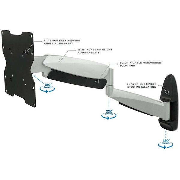 Large TV Wall Mount w/Gas Spring Arm