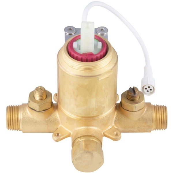 Led Trutemp Pressure Balance Valve W/Oil-Rubbed Bronze Trim Kit, Mounting Type: Wall