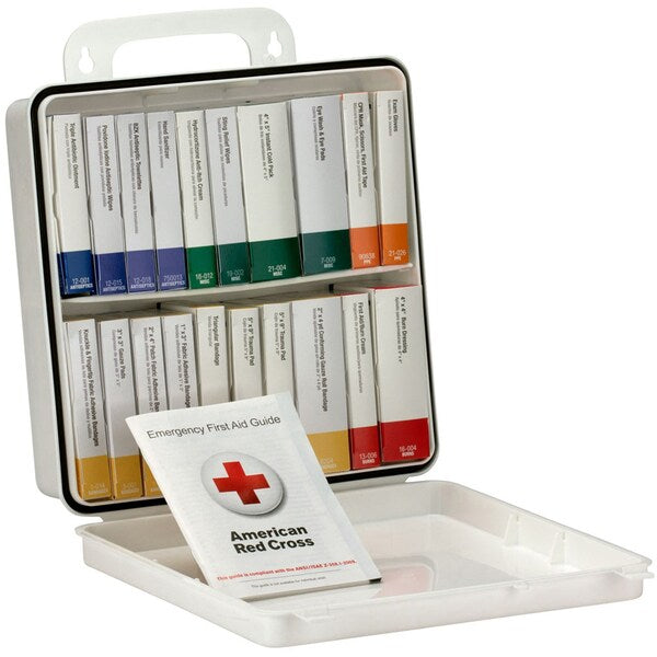 Unitized First Aid kit, Plastic, 50 Person