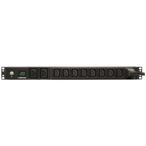 PDU, 20A, 10 Outlet, 12 ft, Black