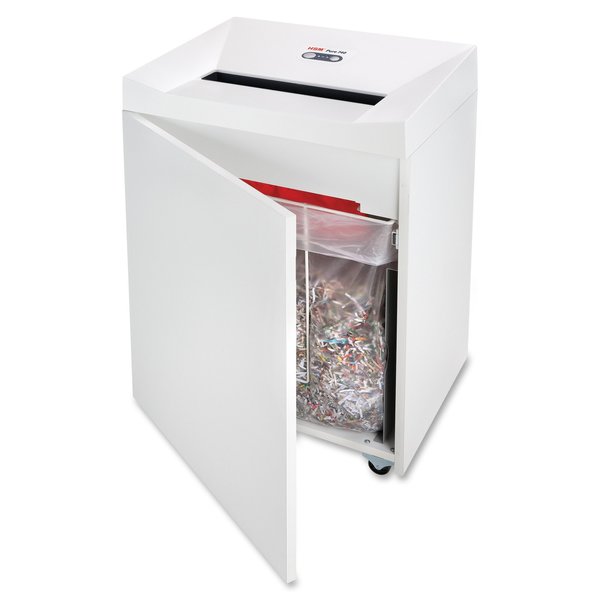 Paper Shredder, Cross-Cut, White, 38.3 gal.