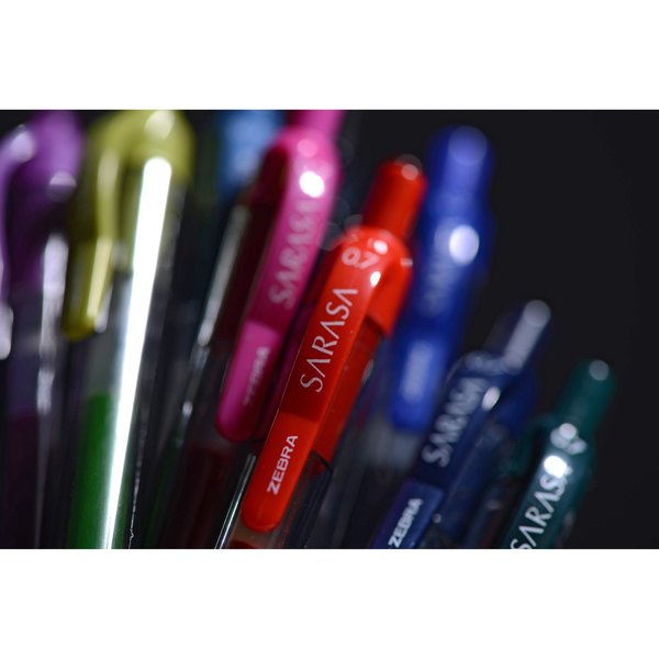 Retractable Gel Pen, Medium 0.7 mm, Black PK12