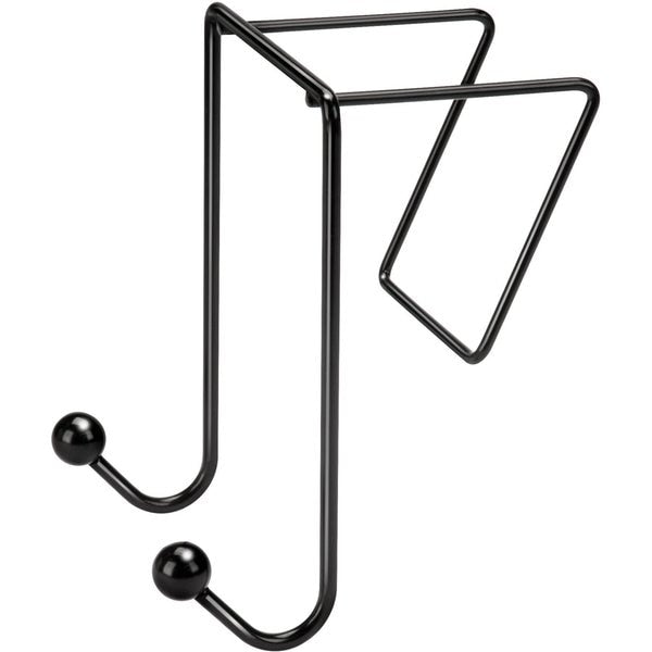 Coat Hook, Black, 6 x 4 x 5-1/8 In