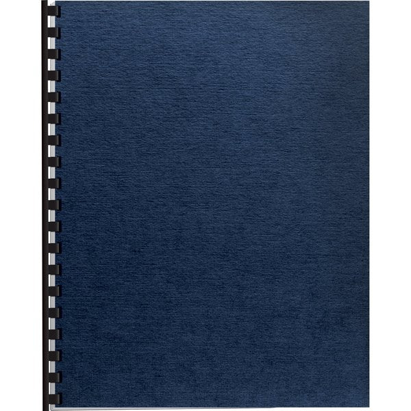 Binding Cover, Navy, 8-1/2x11 In., PK200