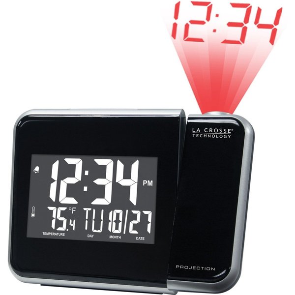 Projection Alarm Clock, Indoor Temp