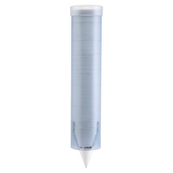 Cup Dispenser, Pull-Type, Med, Blue