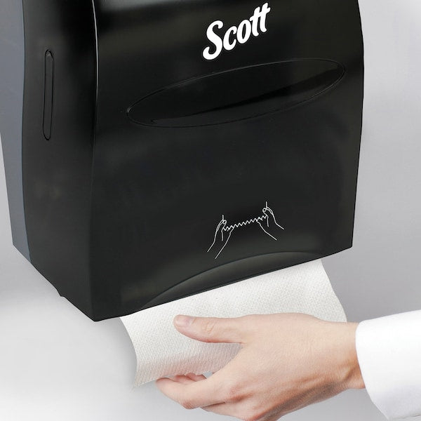 Essentialâ¢ Manual Hard Roll Towel Dispenser (46253), Black, 12.63