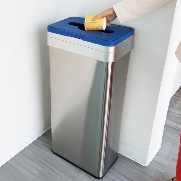Rectangular Flip Open Recycle Lid Attachment