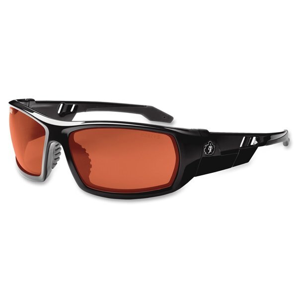 Safety Glasses, Traditional Copper PC Decenter Lens, Scratch-Resistant