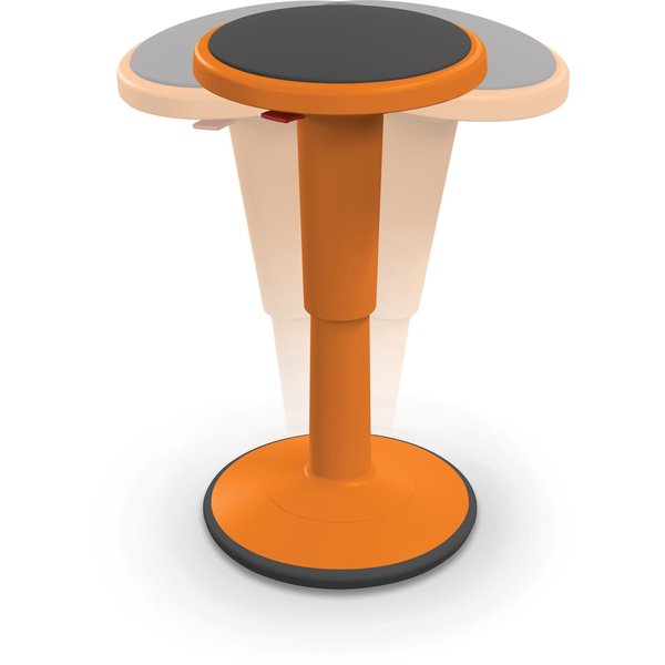 Grow Stool, Height Adjustable, Tall, Orange