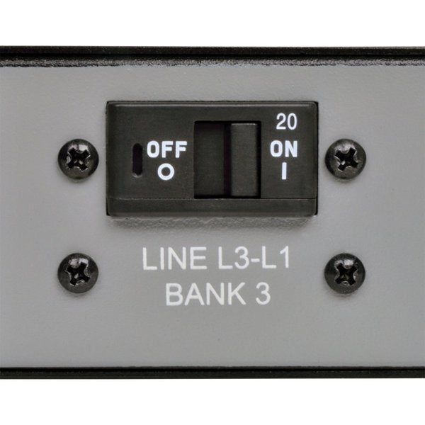 PDU, 3-Phase, Switched, 10kW 3, 24 C13, 6 C19, 0U