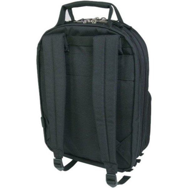 Tool Backpack, Durable Ballistic Polyester Fabric, 75 Pockets, Black