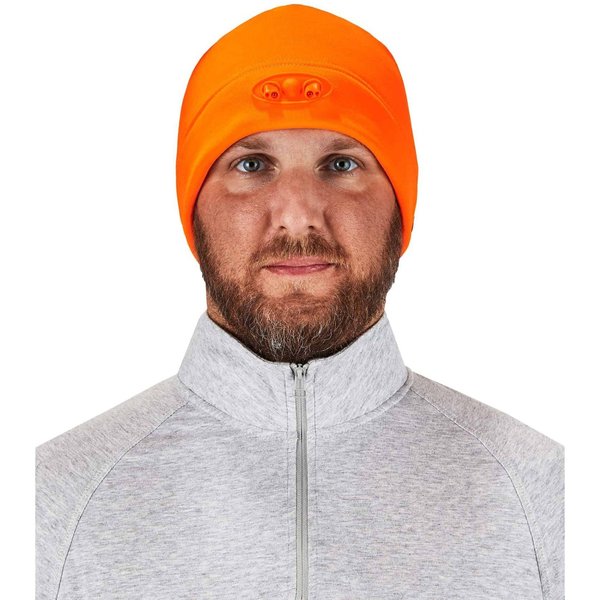 Beanie Cap, Over The Head, Orange