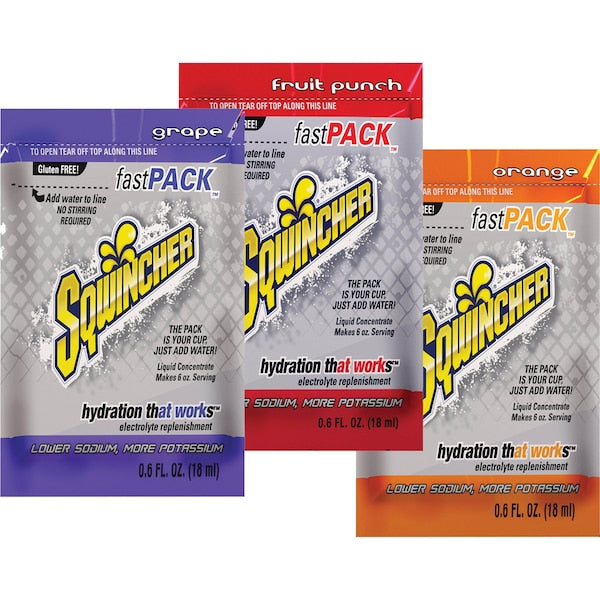 Sports Drink Liquid Concentrate 0.6 oz., Orange, Pk50