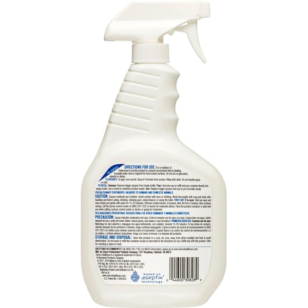 Cleaner and Disinfectant, 32 oz. Trigger Spray Bottle, Cherry Almond