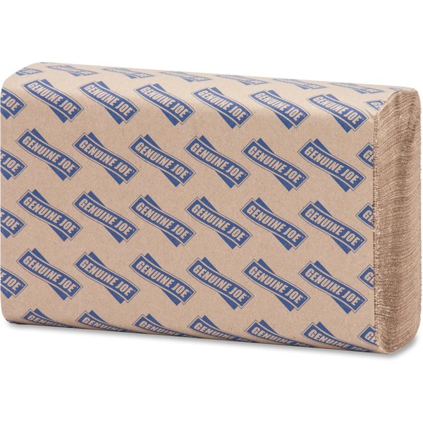 Genuine Joe Multifold Paper Towels, 1, 250, Natural, 4000 PK