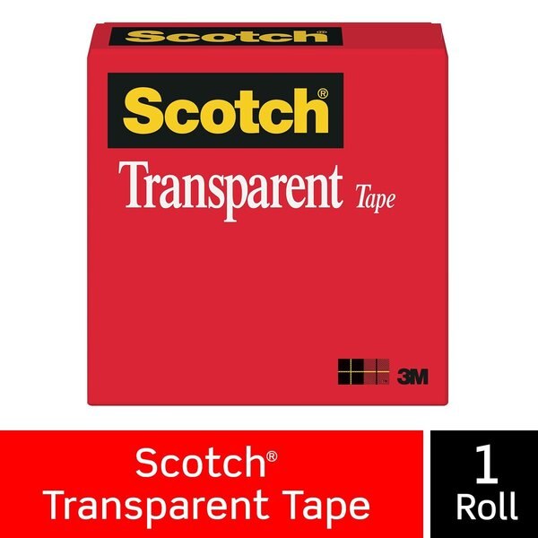 Tape, Scotch(r), Transparent, 19mm x 65.8m