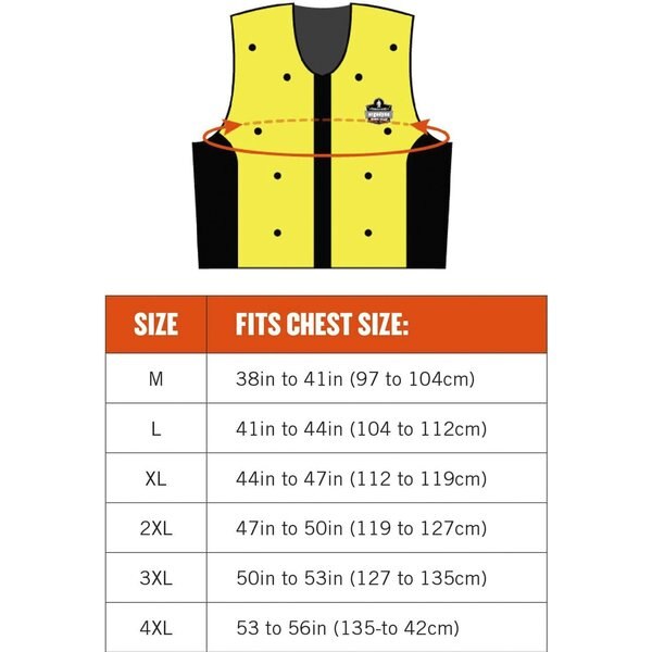 Large Evaporative Cooling Vest, Lime