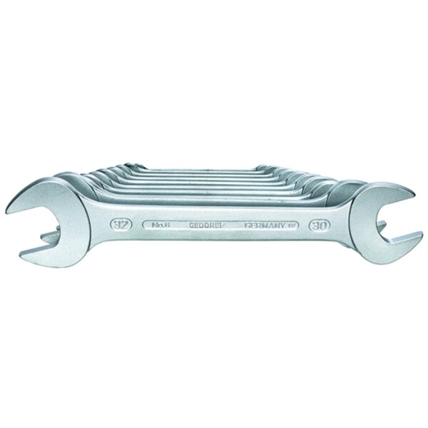 Wrench Set, Doubl Open End, 10 pcs., 6-32mm