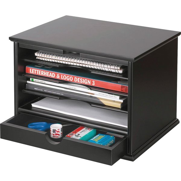 Desktop Organizer, Black, 5 Compartments