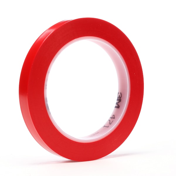 Vinyl Tape 471, Red, 1/2