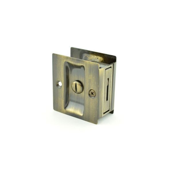 Privacy Pocket Door Lock Square Cutout for 1-3/8