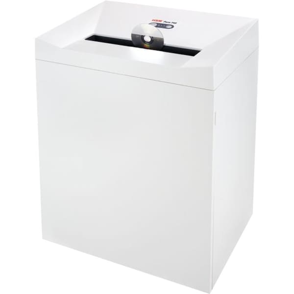 Paper Shredder, Strip-Cut, White, 38.3 gal.