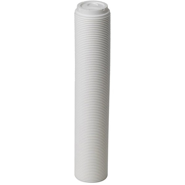Lid for 8 oz. Hot Cup, Dome, Sip Through, White, Pk1000