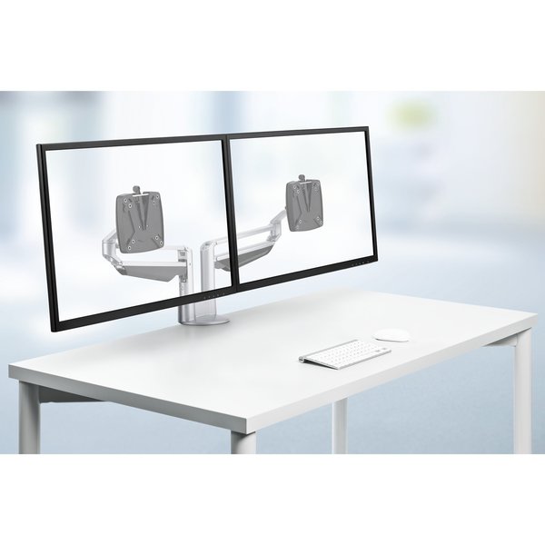 Duo Monitor Arm Set, Silver