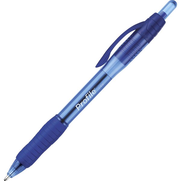 Retractable Ballpoint Pen, 1.4 mm, Blue PK12