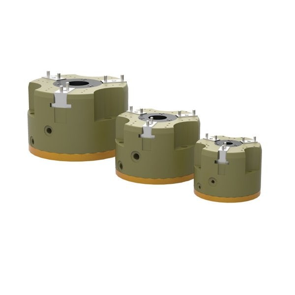 Parallel Gripper, 3 Jaw, Hole Through