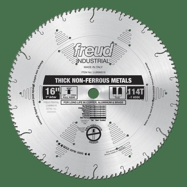 Thick Stock Aluminum Metal Blade, 16