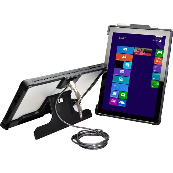 Tablet Case, Black, Plastic, 8-1/8